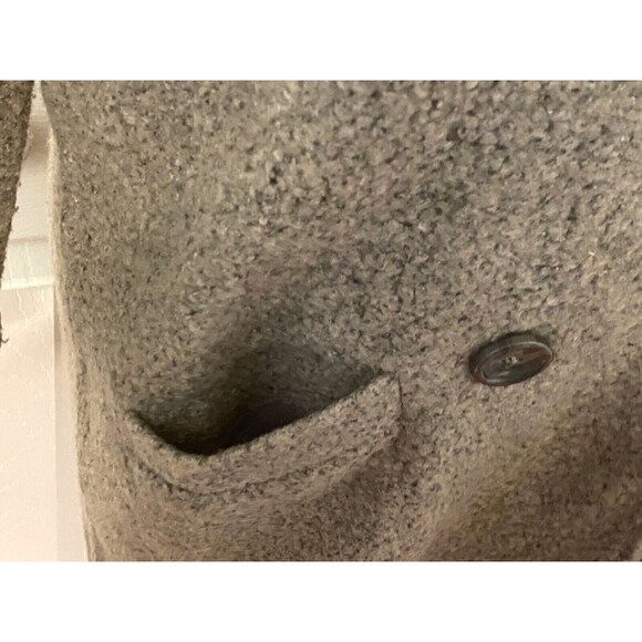HALOGEN Wool Blend Sweater Jacket Women’s Small Double Breasted Grey Lightweight - Picture 7 of 9